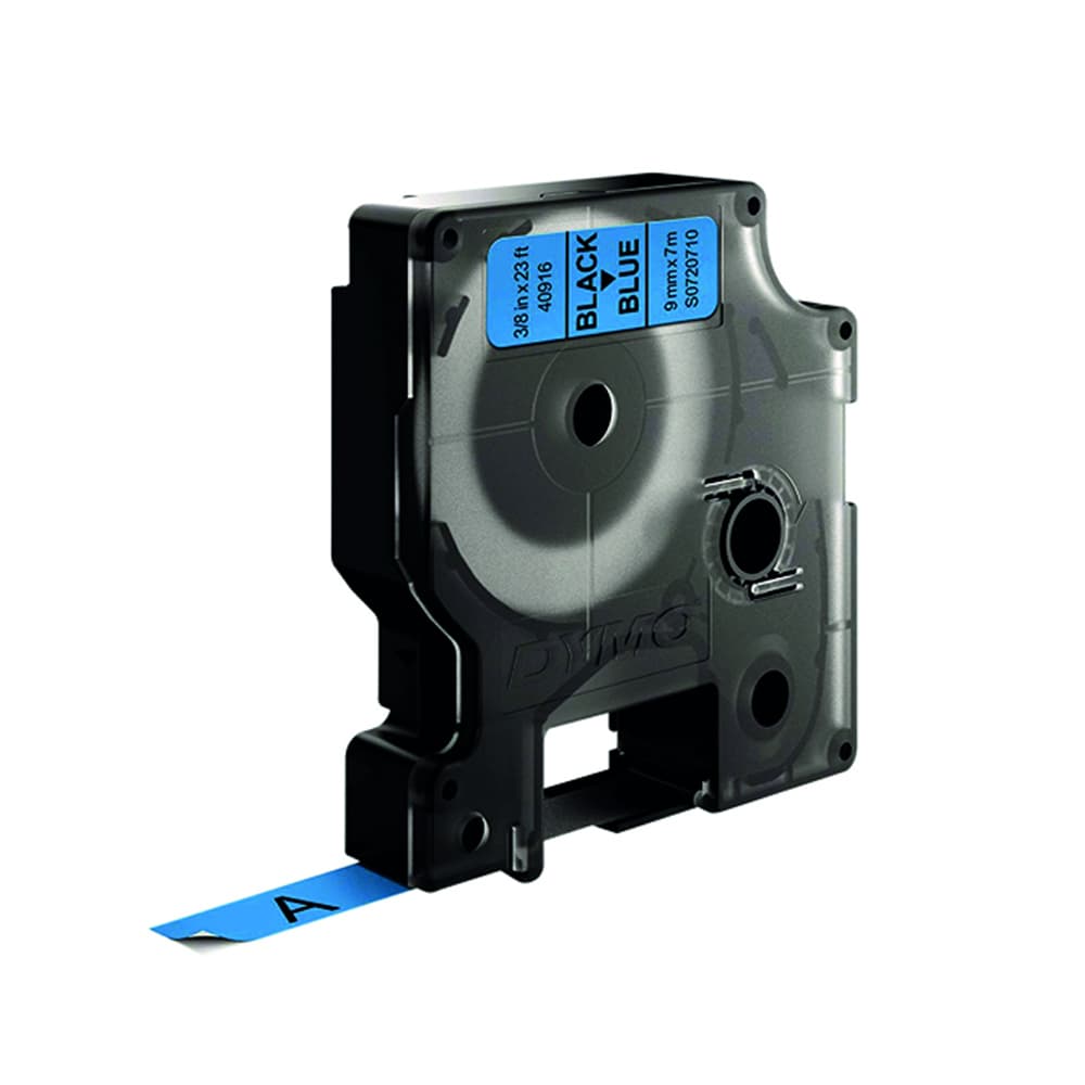 Fita 09mmx7m Preto/Azul Vinil 40916