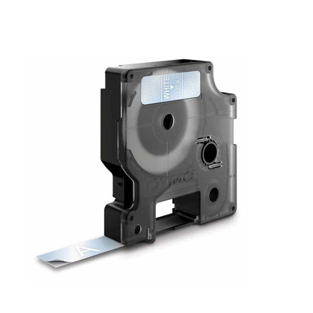 Fita 12mmx7m Branco/Transparente Vinil 45020