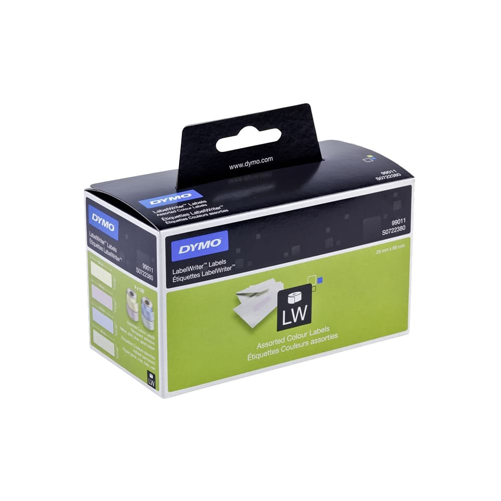 Etiquetas 28x89mm Endereços Dymo Sortido 4 Rolos