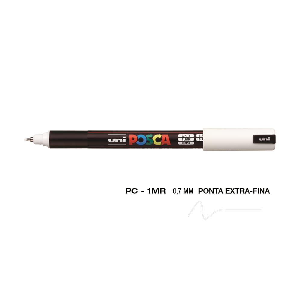 Marcador Uniball Posca PC-1MR 0,7mm Branco (1) 1un