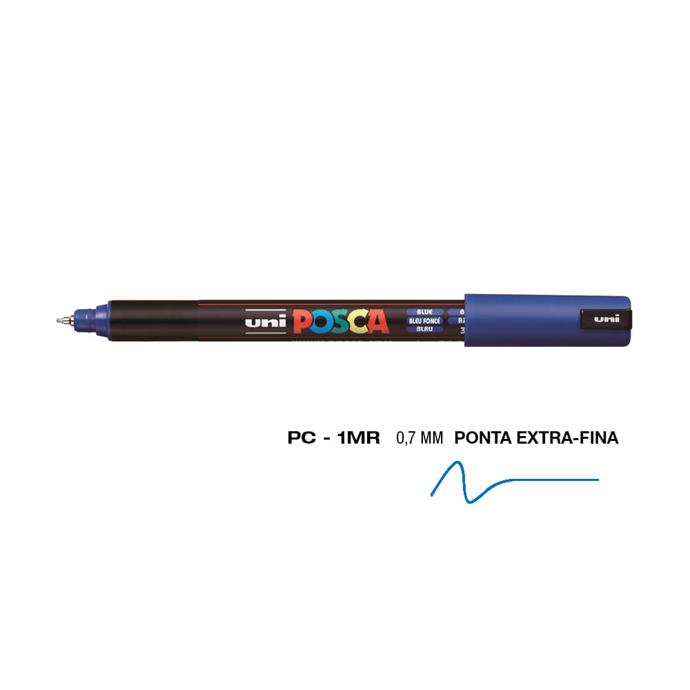 Marcador Uniball Posca PC-1MR 0,7mm Azul (33) 1un