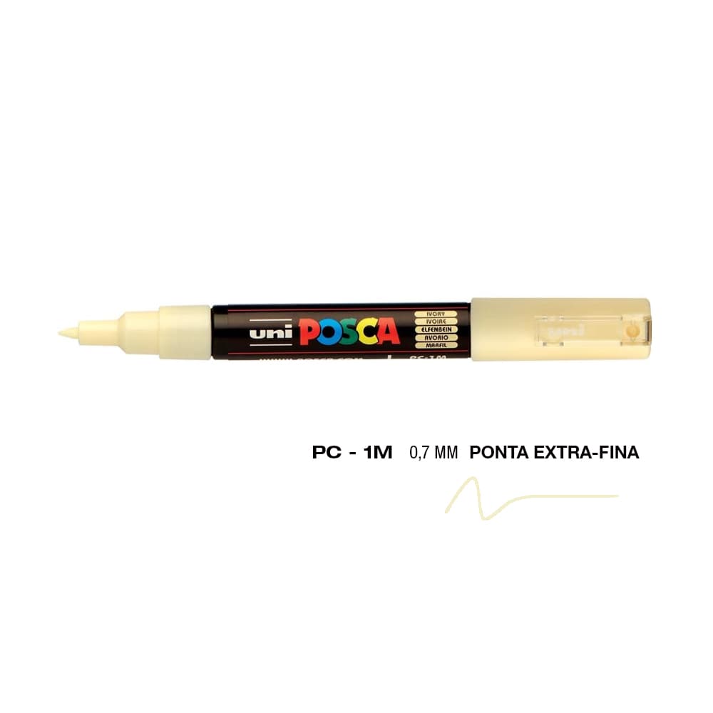 Marcador Uniball Posca PC-1M 0,7mm Marfim (46) 1un