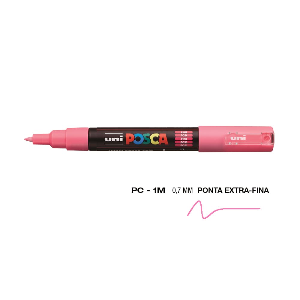 Marcador Uniball Posca PC-1M 0,7mm Rosa (13) 1un