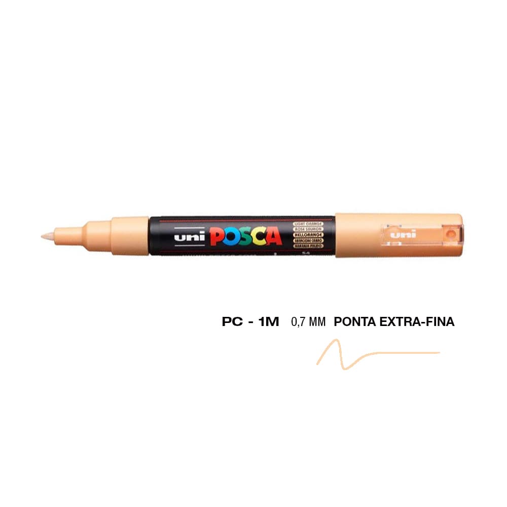 Marcador Uniball Posca PC-1M 0,7mm Laranja Claro (54) 1un