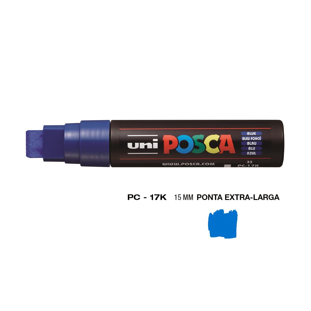 Marcador Uniball Posca PC-17K 15mm Azul (33) 1un