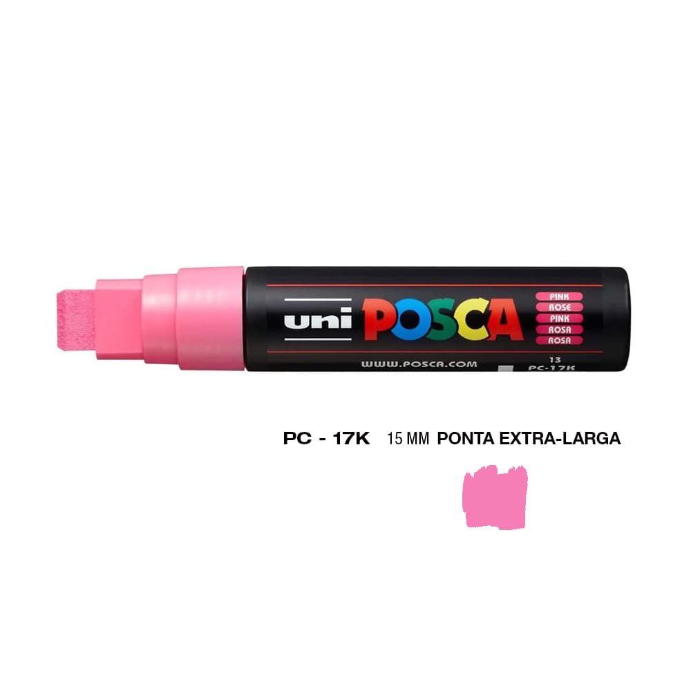 Marcador Uniball Posca PC-17K 15mm Rosa (13) 1un