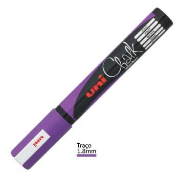 Marcador Giz UNI PWE-5M 1,8-2,5mm Violeta 1un