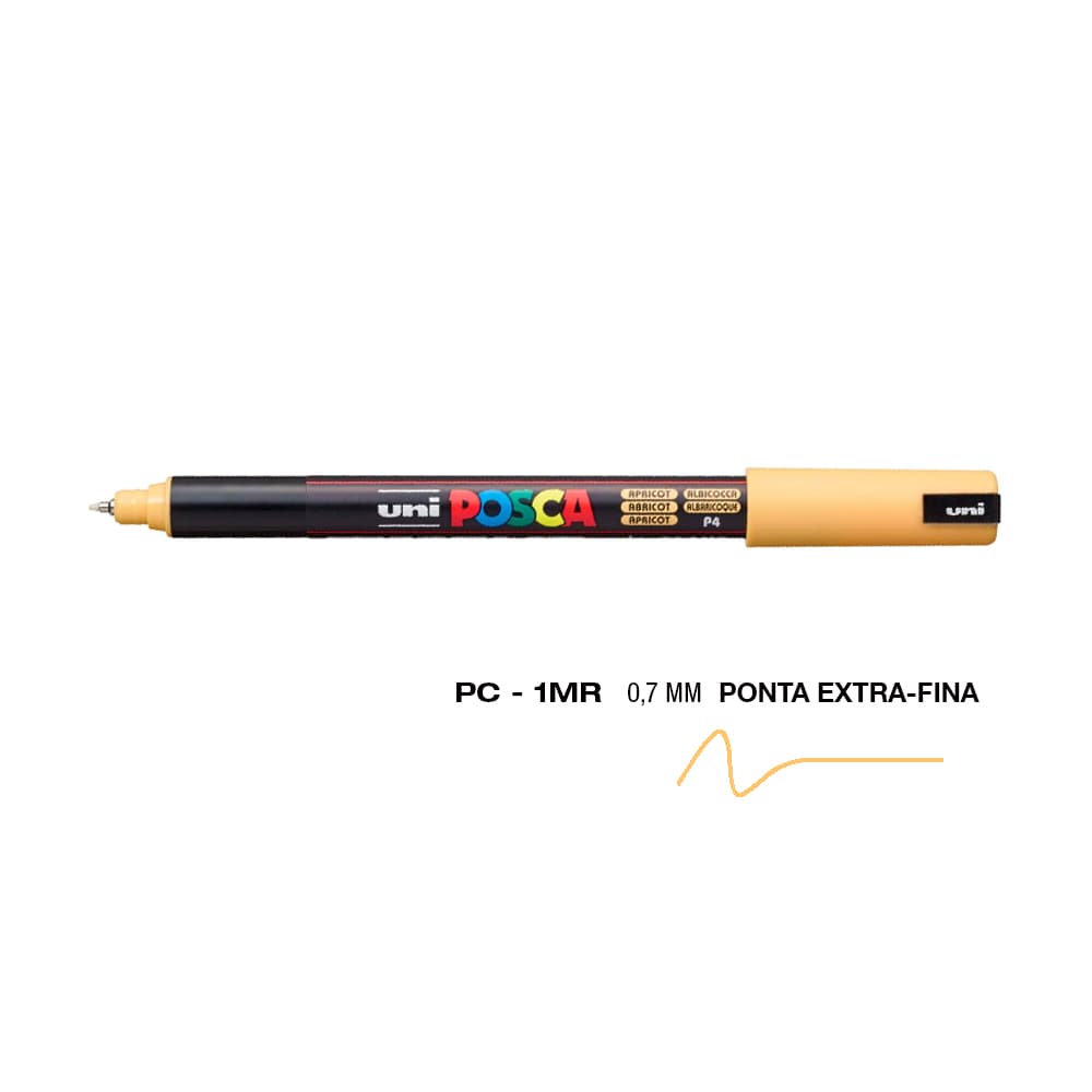 Marcador Uniball Posca PC-1MR 0,7mm Apricot (P4) 1un