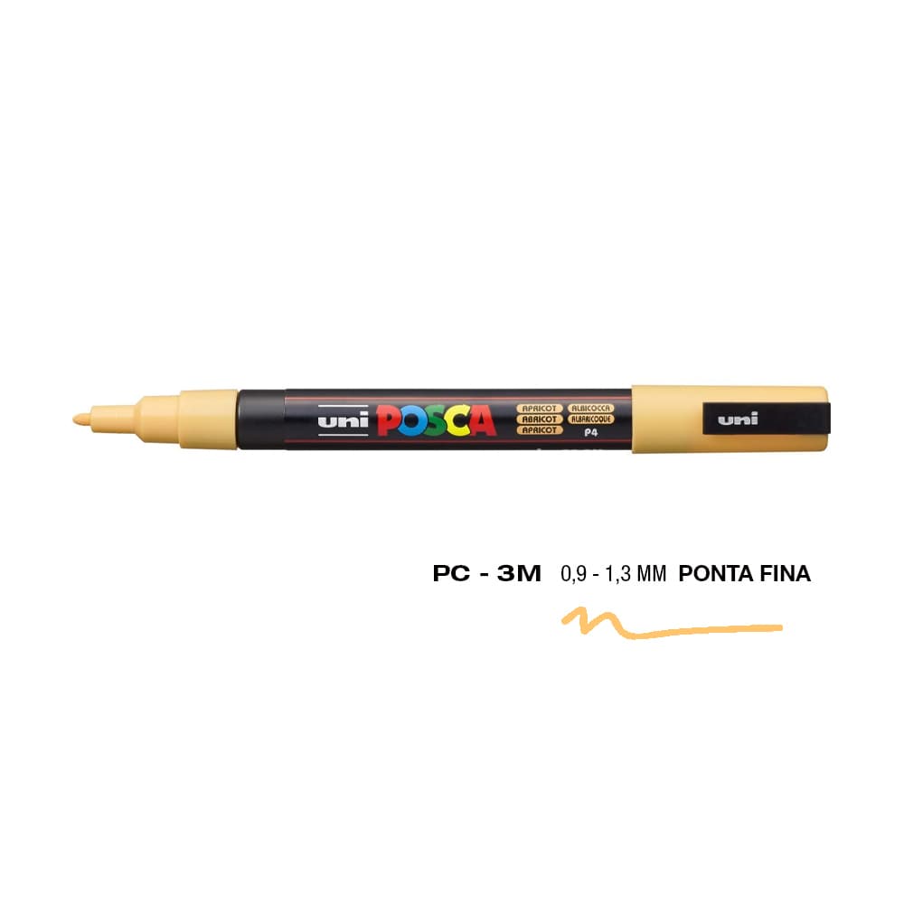 Marcador Uniball Posca PC-3M 0,9mm Apricot (P4) 1un