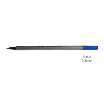 Marcador Fino 0,3mm Azul 1un