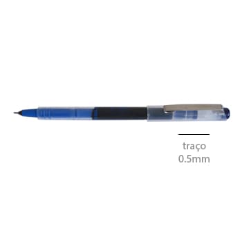 Marcador Roller BYRX 1112 0,5mm Azul 50un