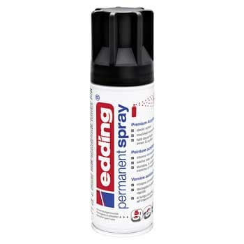 Tinta Acrílica Edding 5200 Spray 200ml Preto