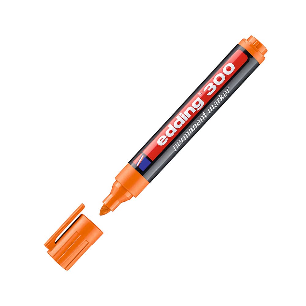 Marcador Médio Edding 300 1,5-3mm Laranja 1un