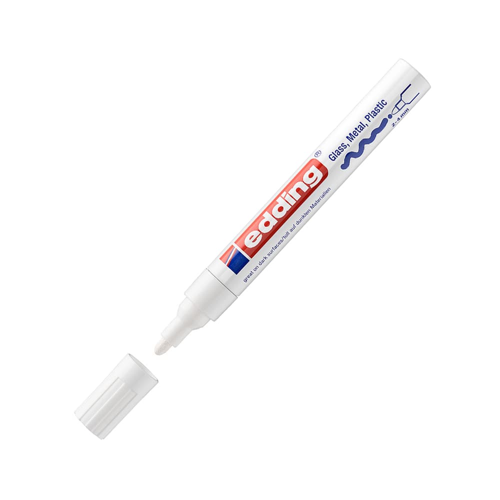 Marcador Grosso Edding 750 2-4mm Branco 1un