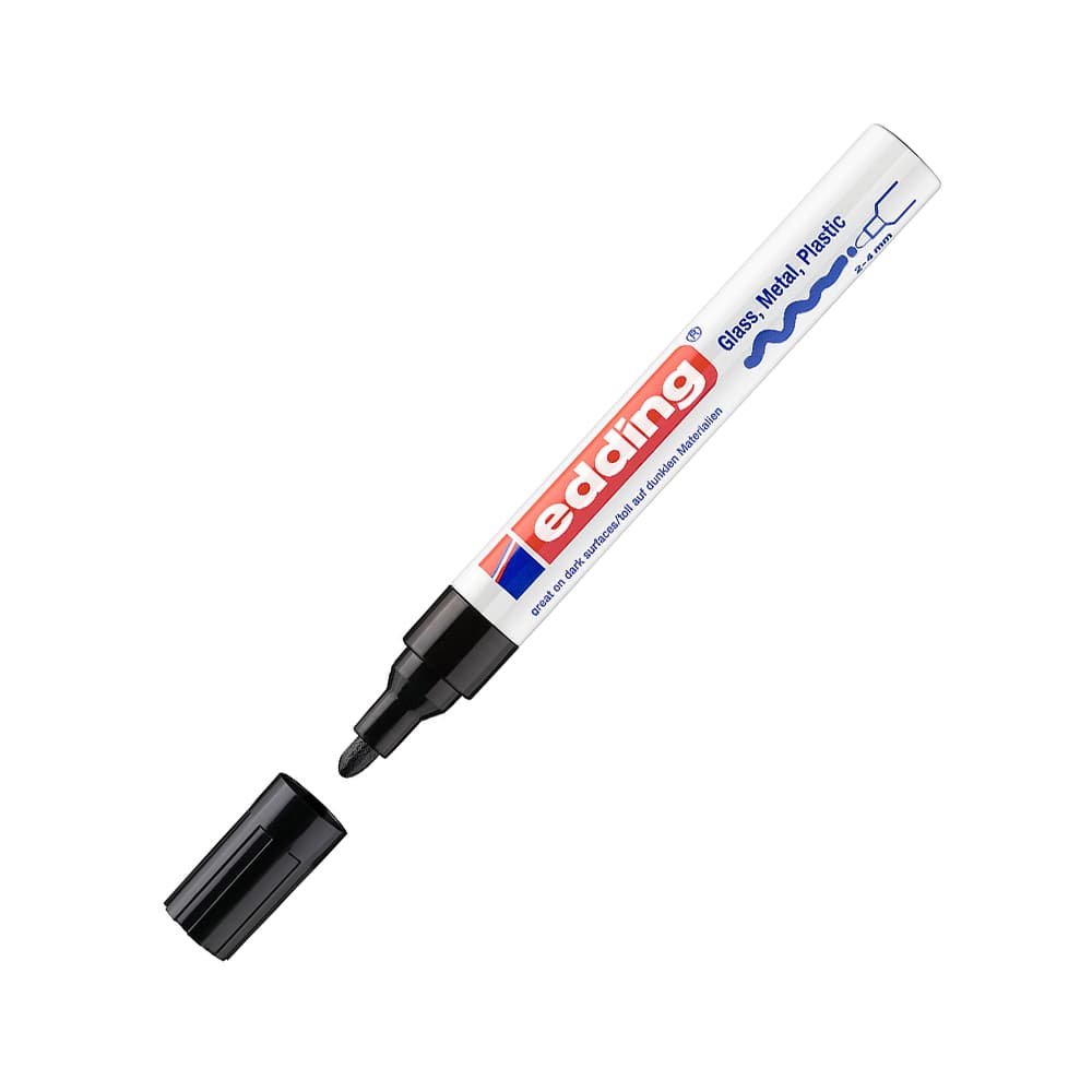 Marcador Grosso Edding 750 2-4mm Preto 1un