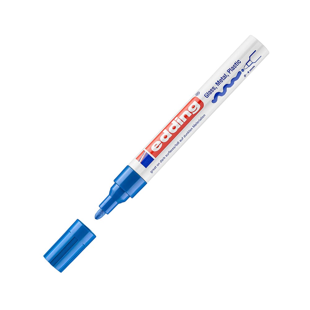 Marcador Grosso Edding 750 2-4mm Azul 1un
