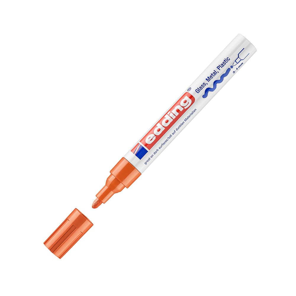 Marcador Grosso Edding 750 2-4mm Laranja 1un