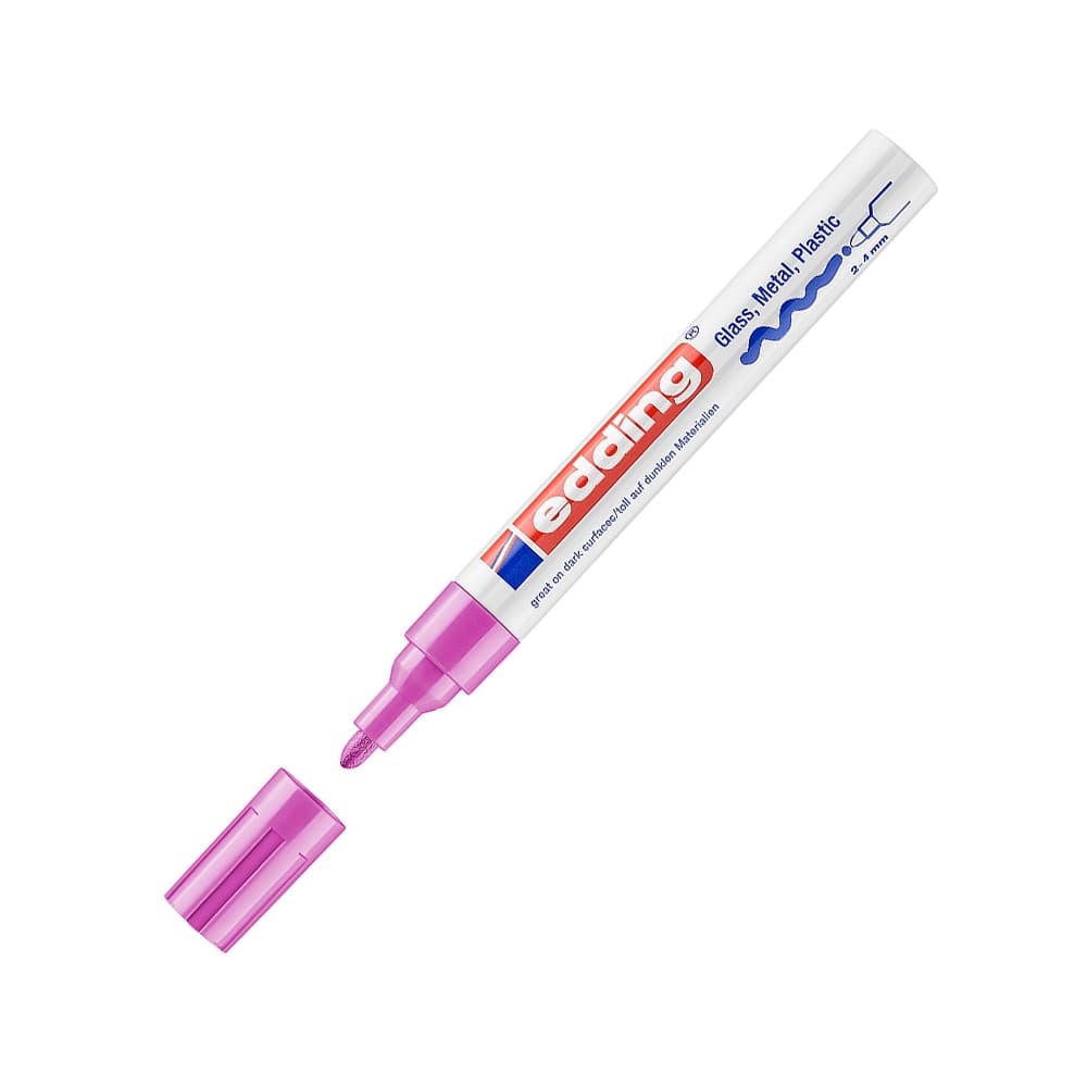 Marcador Grosso Edding 750 2-4mm Rosa 1un