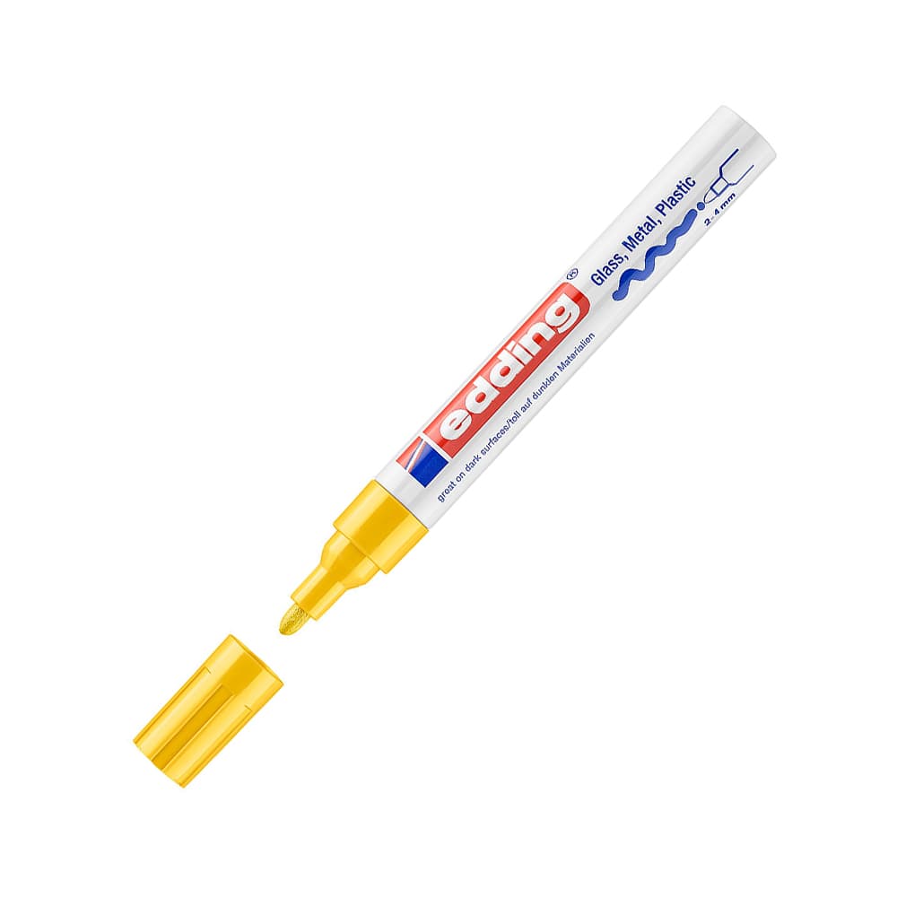 Marcador Grosso Edding 750 2-4mm Amarelo 1un