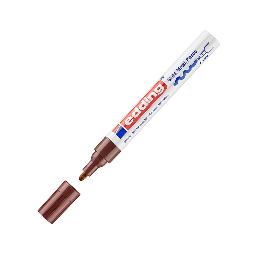 Marcador Grosso Edding 750 2-4mm Castanho 1un