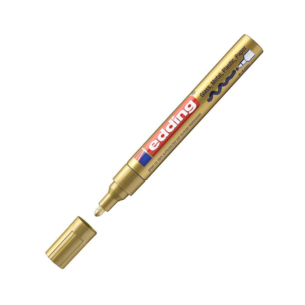 Marcador Grosso Edding 750 2-4mm Ouro 1un