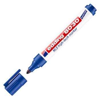 Marcador Permanente Médio Edding 8030 1,5-3mm Azul 1un