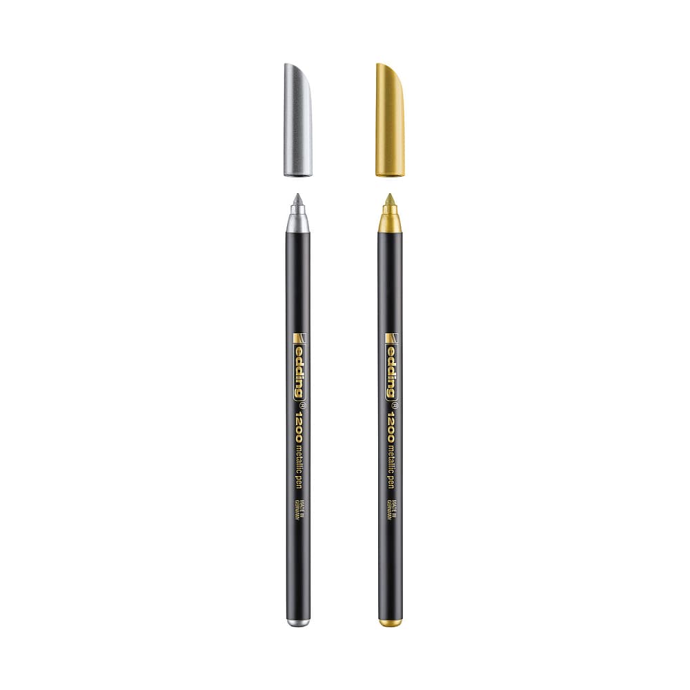 Marcador Médio Edding 1200 1mm 2 Cores 2un