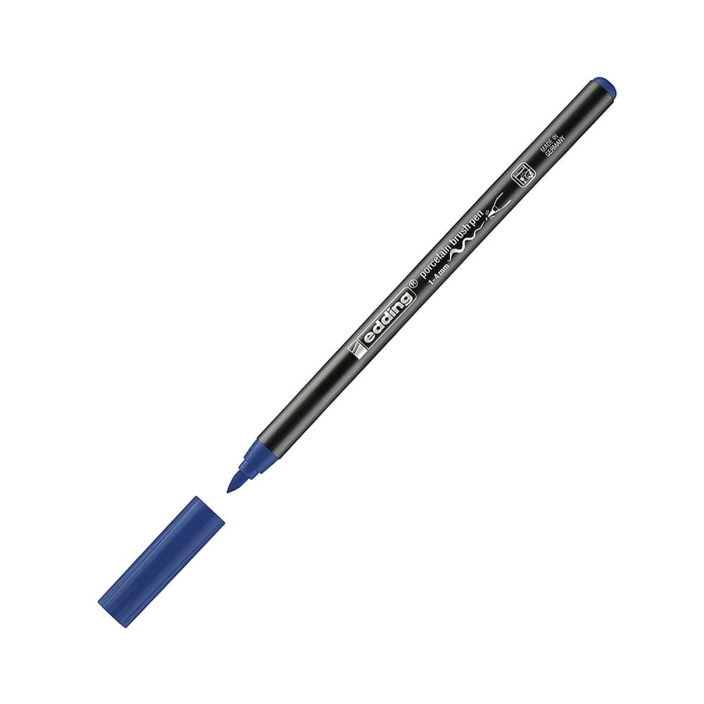 Marcador Porcelana Edding 4200 1-4mm Azul Aço 1un