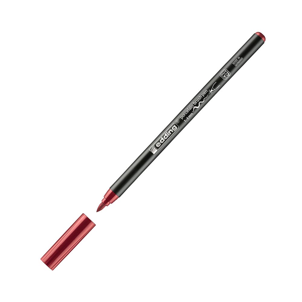 Marcador Porcelana Edding 4200 1-4mm Carmesim 1un