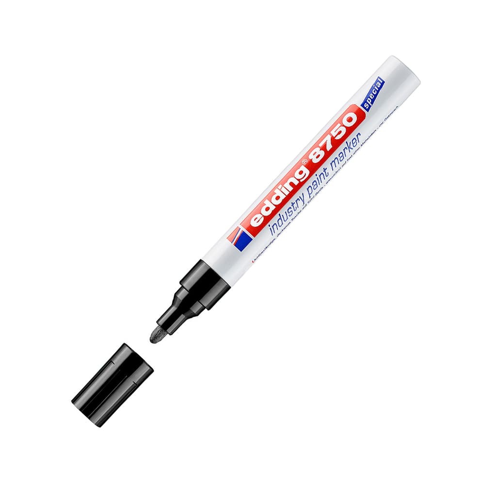 Marcador Permanente Grosso Edding 8750 2-4mm Preto 1un