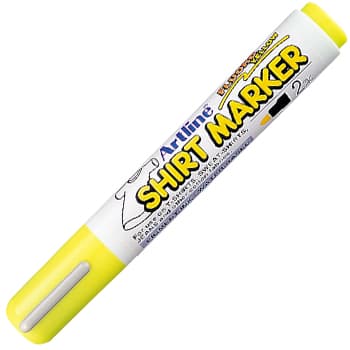 Marcador Tecidos Artline EKT Shirt Marker 2mm Amarelo 1un