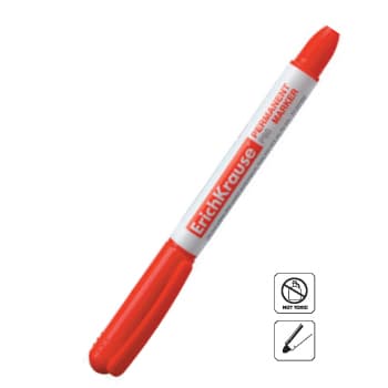 Marcador Médio EK P80 1,5mm Vermelho 12un