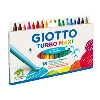 Marcador Feltro 018un Giotto Turbo Maxi Blister