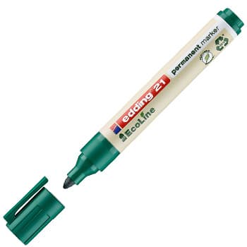 Marcador Permanente Grosso Edding e-21 1,5-3mm Verde 1un