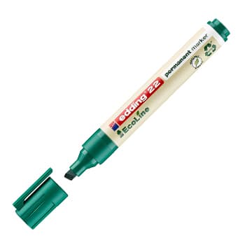 Marcador Permanente Grosso Edding e-22 1-5mm Verde 1un