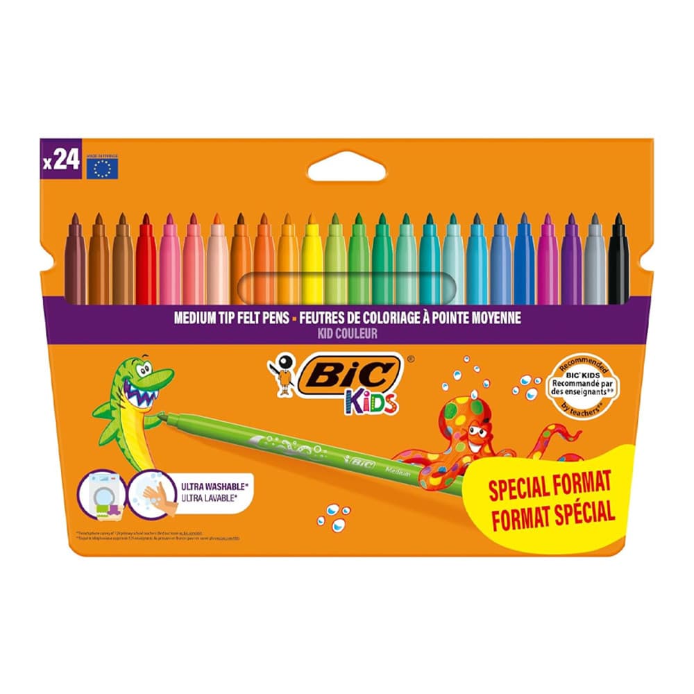 Marcador Feltro 024un (18+6) Bic Kids Couleur