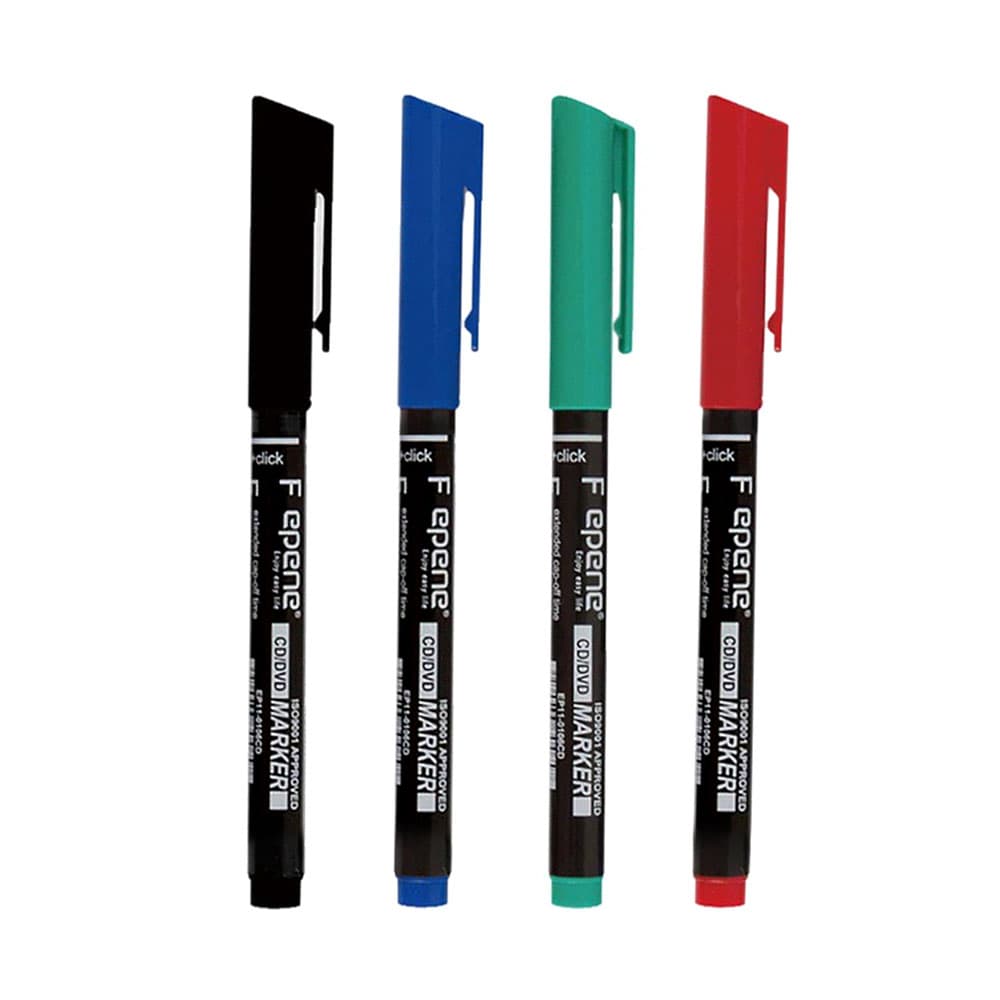 Marcador Permanente Fino Epene 2016CD 0,6mm 4 Cores 4un