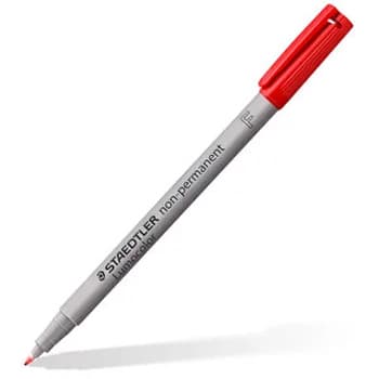 Marcador Fino Staedtler Lumocolor 316-2 0,6mm Vermelho 1un