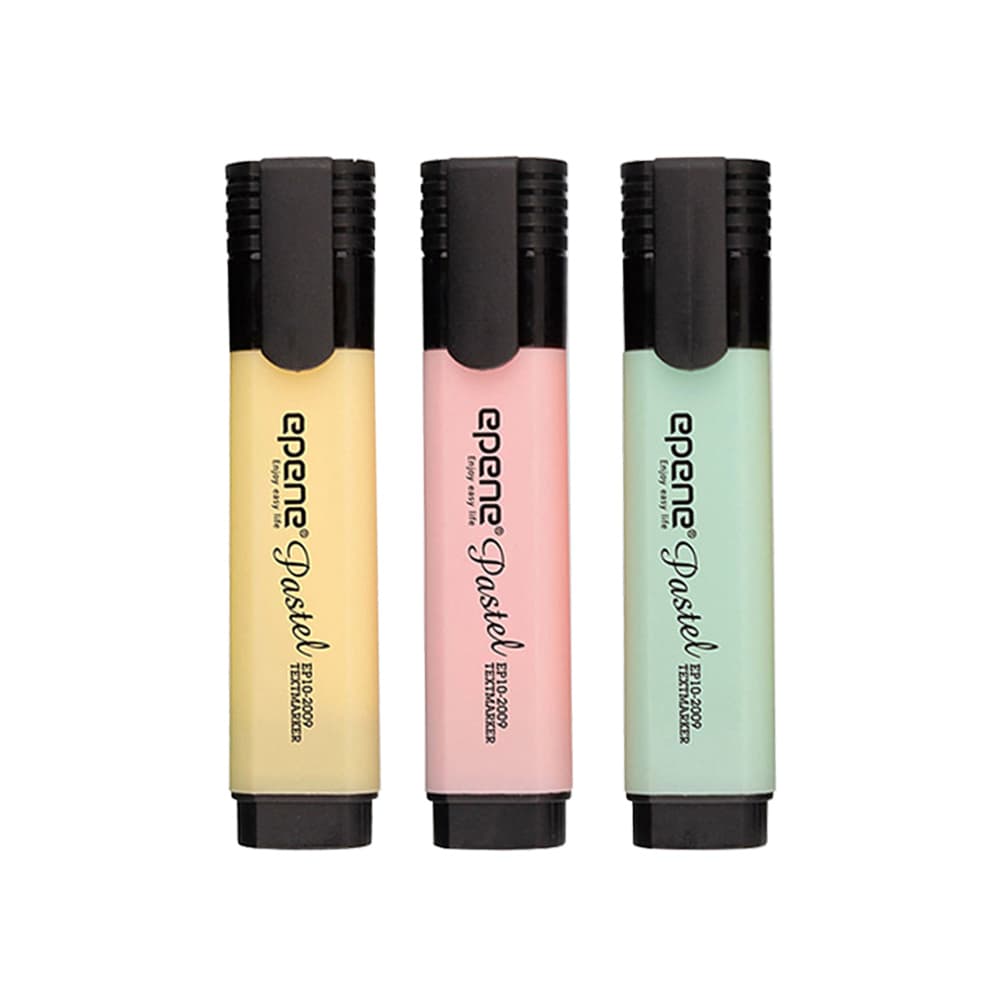 Marcador Fluorescente Epene Pastel 3 Cores 3un