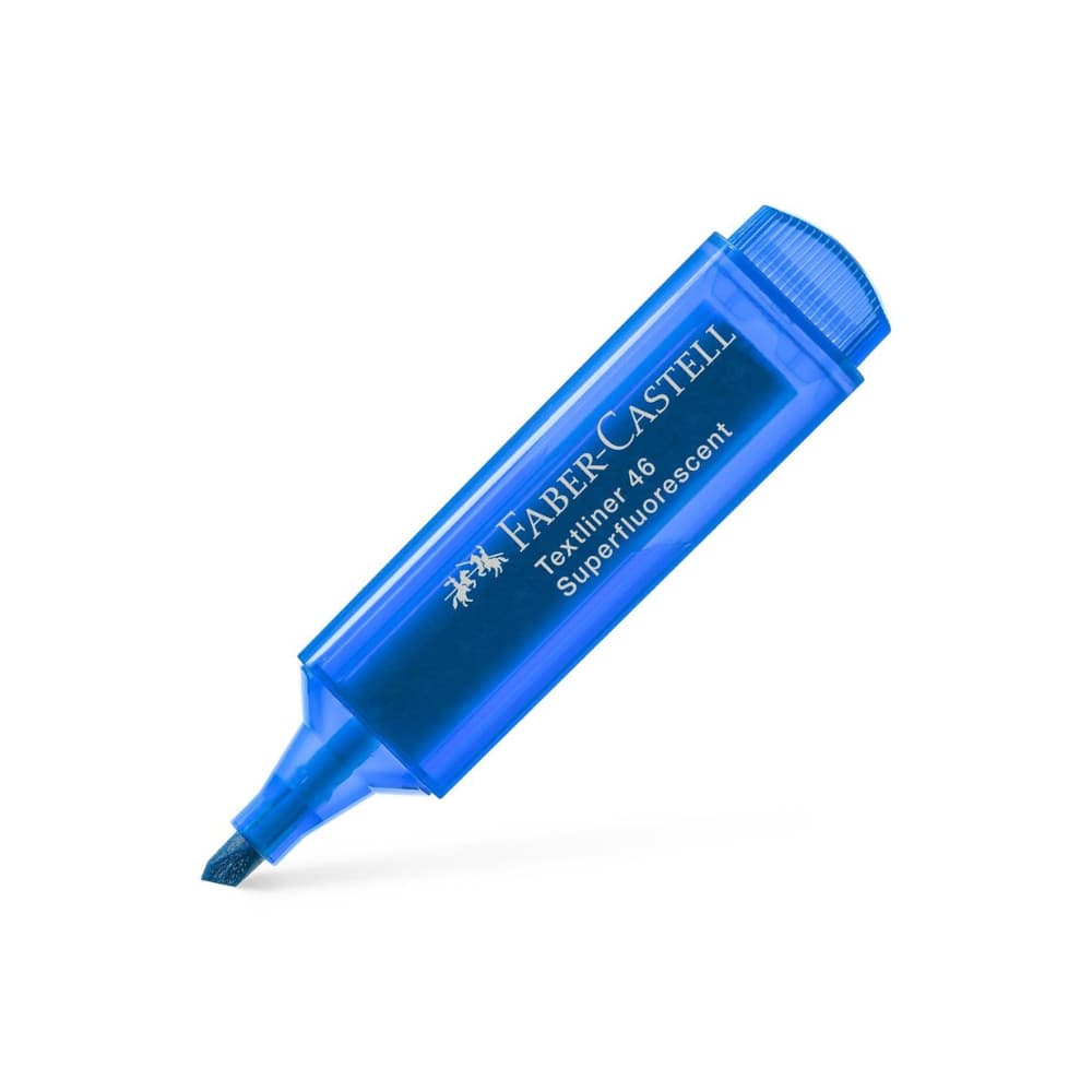 Marcador Fluorescente Faber Textliner 46 Azul 10un
