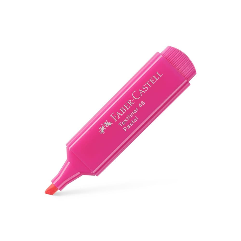 Marcador Fluorescente Faber Textliner 46 Rosa Pastel 10un