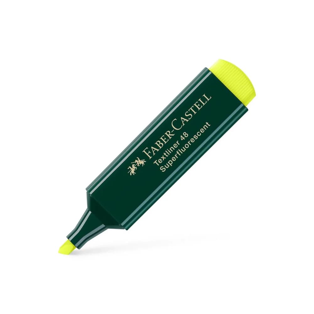 Marcador Fluorescente Faber Textliner 48 Amarelo 10un
