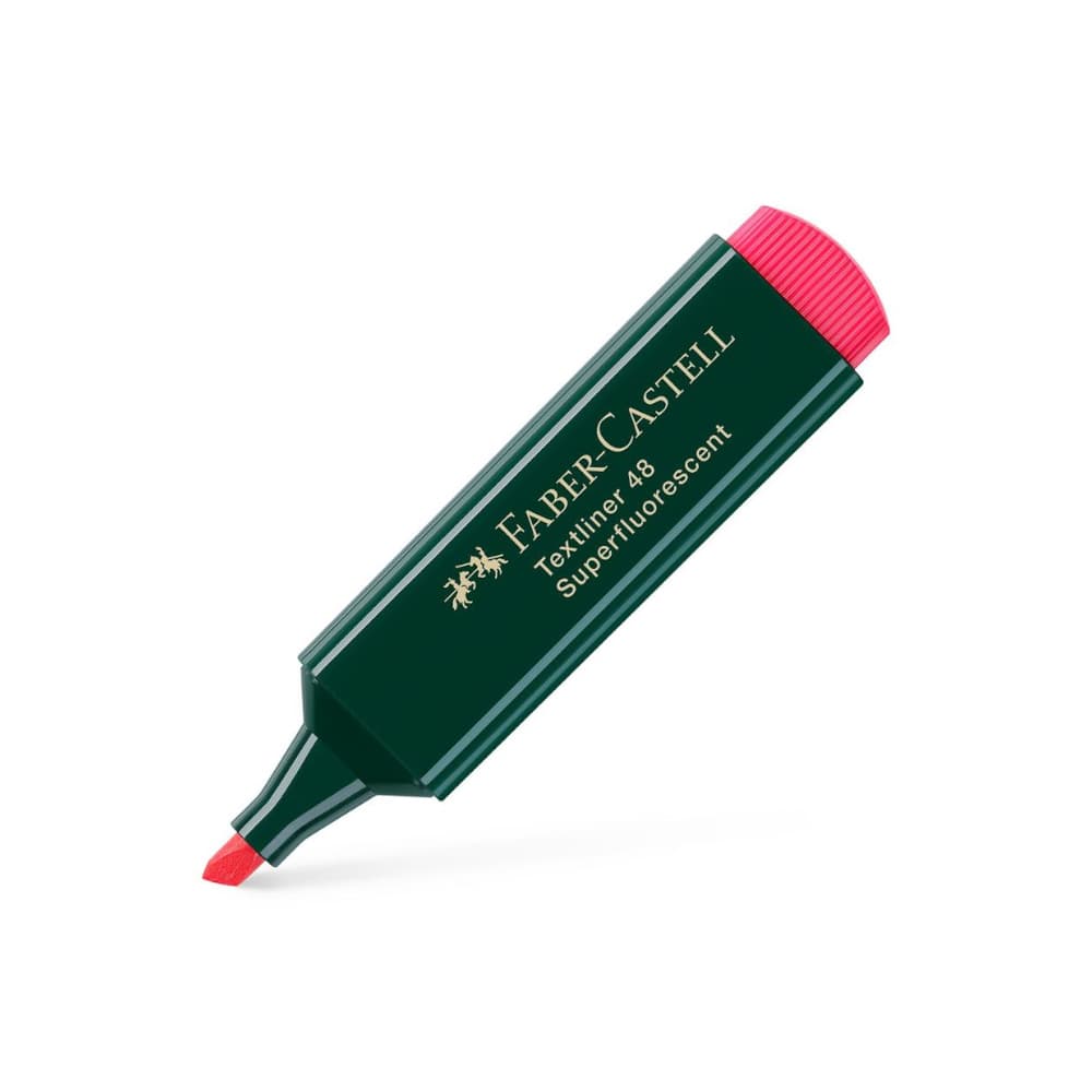 Marcador Fluorescente Faber Textliner 48 Vermelho 10un