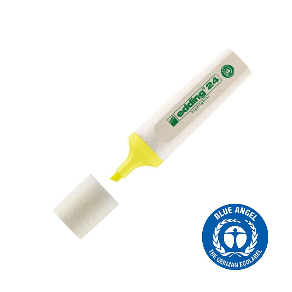 Marcador Fluorescente Edding 24 Ecoline 2-5mm Amarelo 1un