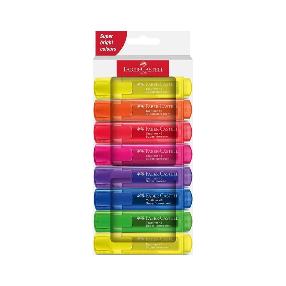 Marcador Fluorescente Faber-Castell Textliner 46 Sortido 8un