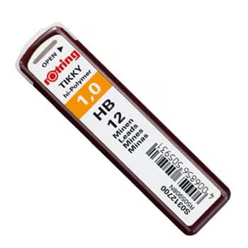 Minas Grafite 1mm HB Rotring 12un