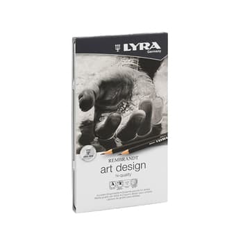 Lápis Grafite Lyra Rembrandt Art Design Cx Metal 12un