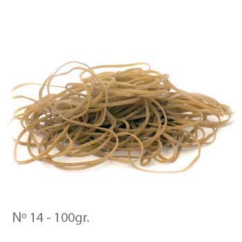 Elásticos 02x50mm Nº14 100g