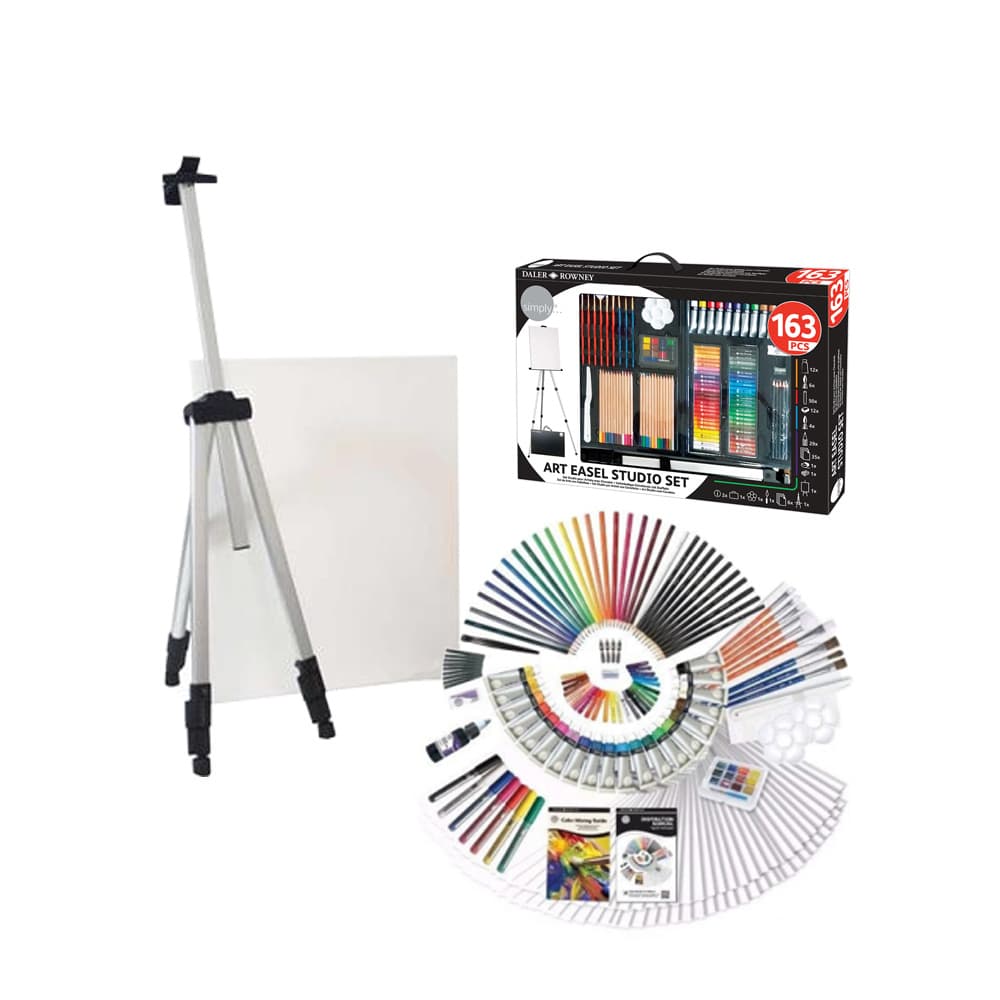 Conjunto Pinturas Complete Art Easel Studio Set 163un