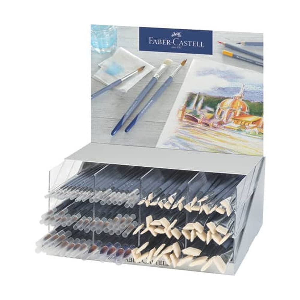 Pincel Guache Aguarela Faber-Castell Expositor 110un